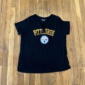 NFL Pittsburgh Steelers black short sleeve tee size xl